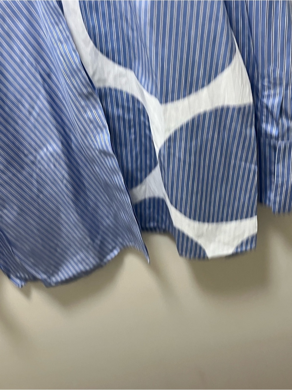Stella McCartney Blue Stripe Abstract Print Shirt Sz 42/US 8 - Picture 6 of 12